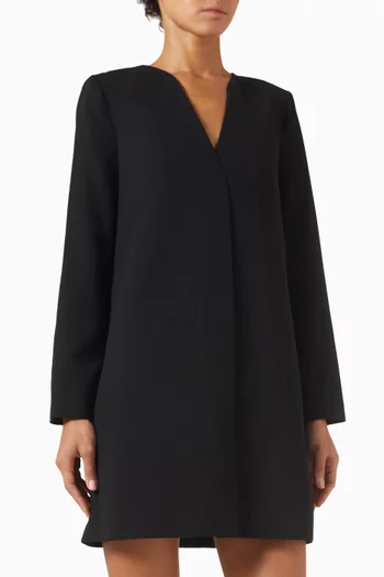black strapless long sleeve dress Admit One Long Sleeve Sheer Mini Dress | Black | Womens main image 1