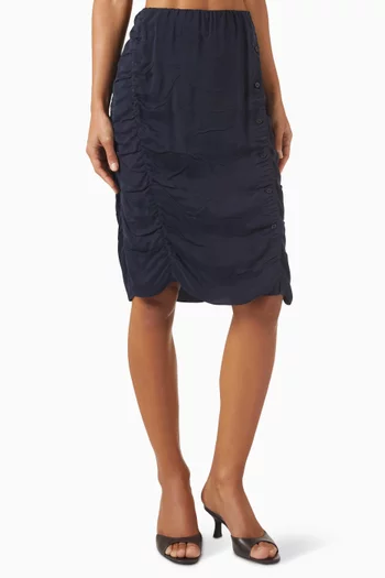 تنورة مزيج فيسكوز بكشكش