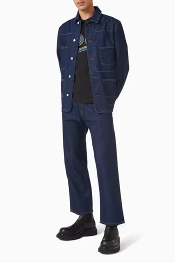 تي شيرت بشعار مموج قطن