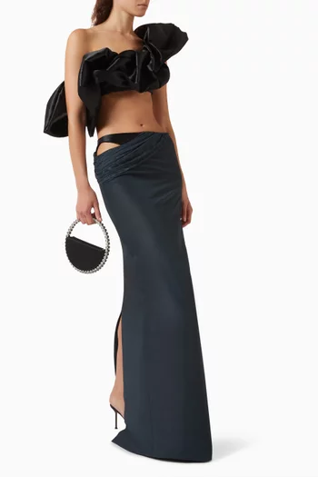 Unfold Maxi Skirt in Tulle-jersey