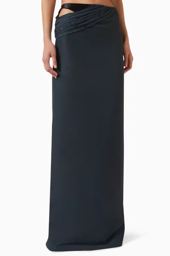 Unfold Maxi Skirt in Tulle-jersey