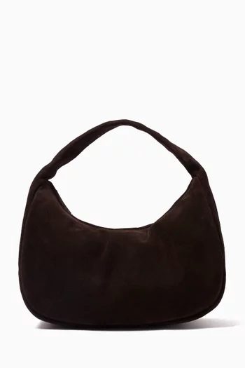 Large Bon Bon Shoulder Bag in Suede