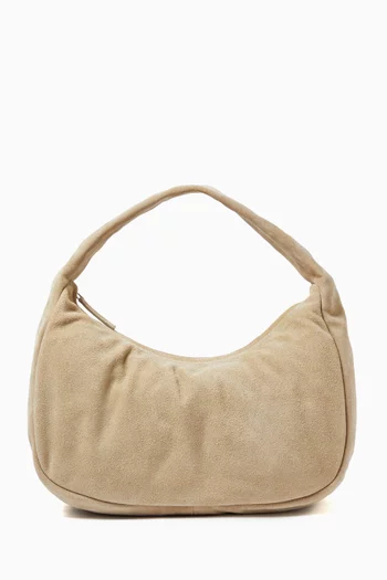 Large Bon Bon Shoulder Bag in Suede