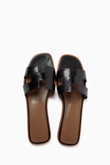 حذاء مفتوح اوران جلد حرباء غير مستعمل، مقاس 40 بالمقاسات الأوروبية