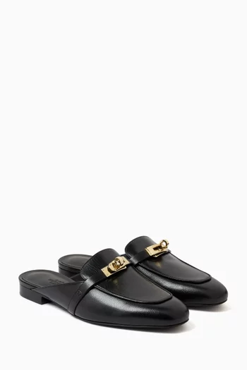 حذاء أوز مفتوح من الخلف جلد عجل غير مستعمل، مقاس 38.5 بالمقاسات الأوروبية