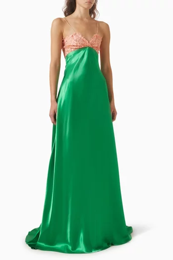 chinese dress ladies Evening Party Maxi Dress XS / 60 Inches / No Scarf