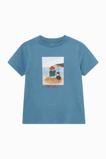 Graphic Print T-shirt in Cotton