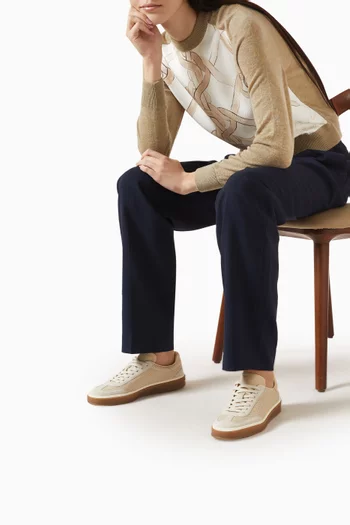 سنيكرز تنس ووك بثقوب جلد