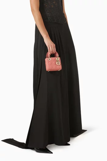 Micro Cannage Lady Dior Tote Bag