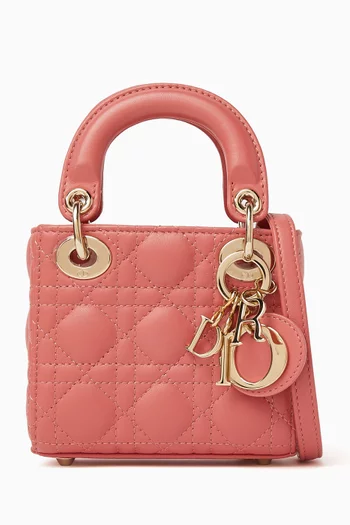 Micro Cannage Lady Dior Tote Bag