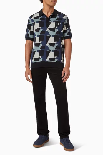 Fragment Jacquard Knit Shirt