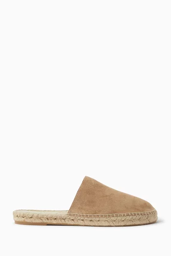 Flat Espadrilles in Suede
