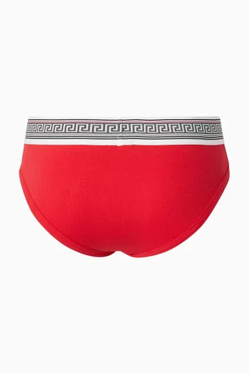 Greca Briefs in Cotton Jersey