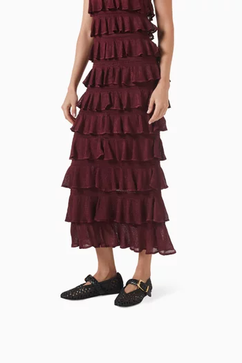 Helix Ballerina Flats in Calf Leather