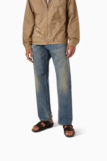 حذاء عربي مفتوح جلد