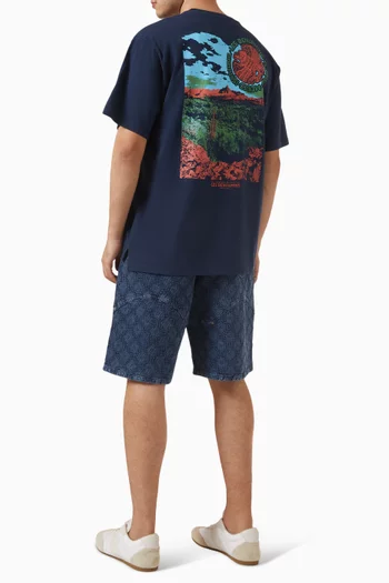 تي شيرت 014 بقصة فضفاضة قطن