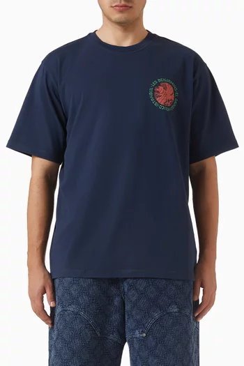 تي شيرت 014 بقصة فضفاضة قطن