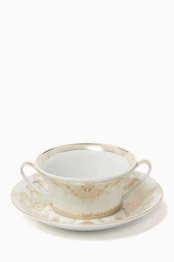 طبق عشاء غالا بنقشة ميدوسا بورسلين