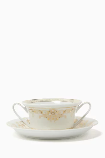 طبق عشاء غالا بنقشة ميدوسا بورسلين