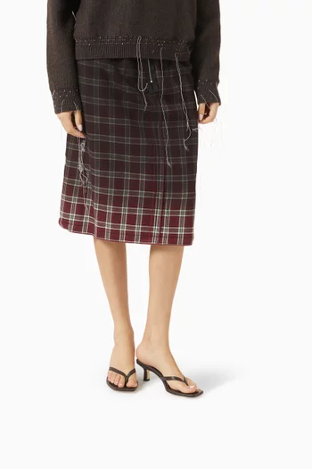 Wilma 55 Thong Mules in Nappa Leather