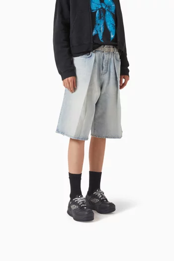 Hamptons Platform Sneakers in Leather