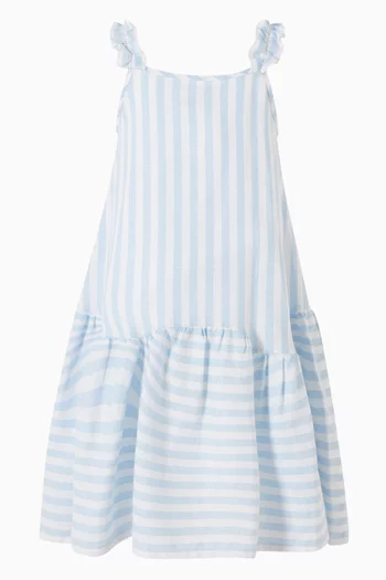 Striped Flared Dress
