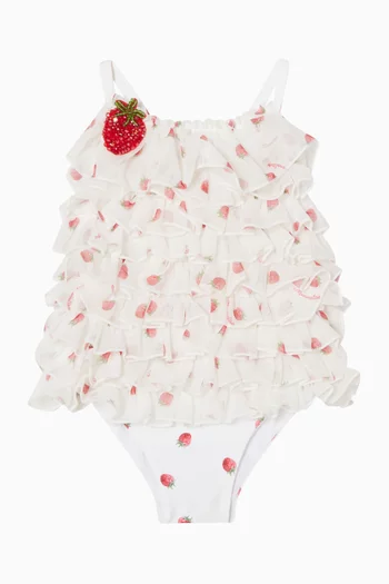 Ruffle Strawberry Dress