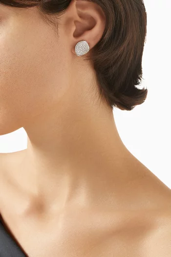 Aleluiá Diamond Earrings in 18kt White Gold