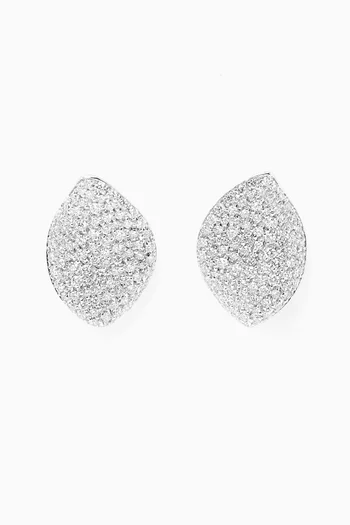 Aleluiá Diamond Earrings in 18kt White Gold