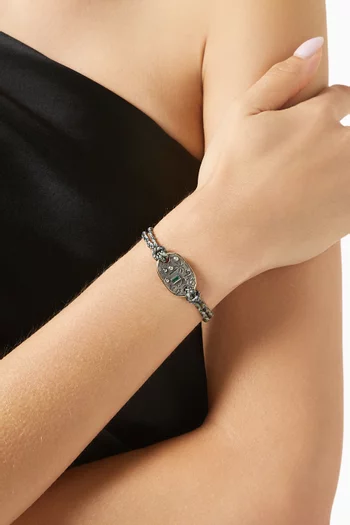 Palm Tree Diamond Bracelet in 10kt Gold