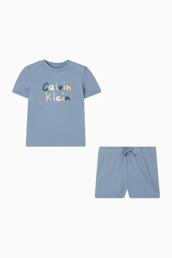 Logo T-shirt & Shorts Set