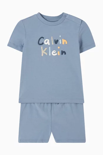 Logo T-shirt & Shorts Set