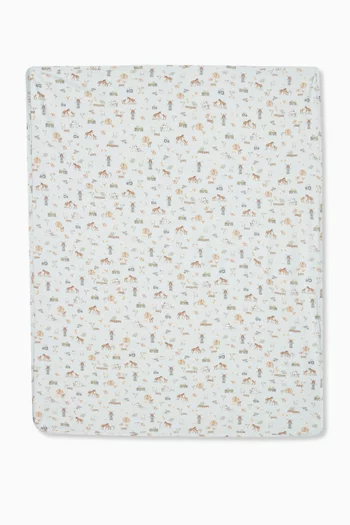Farm-print Baby Rug in Organic Cotton