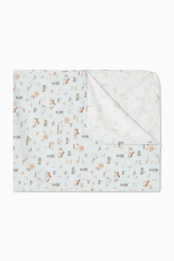 Farm-print Baby Rug in Organic Cotton