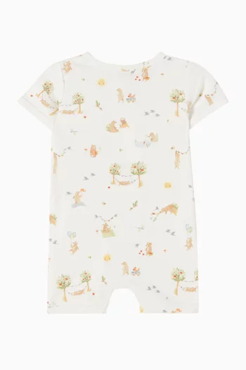 Bear Romper in Organic Cotton