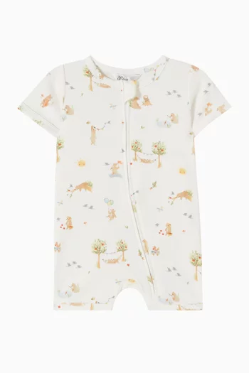 Bear Romper in Organic Cotton