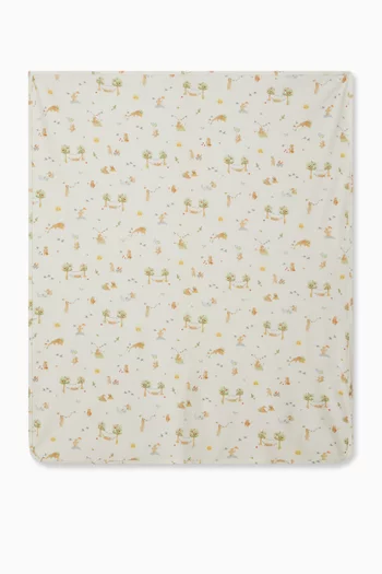Bear Print Bunny Rug in Organic Cotton