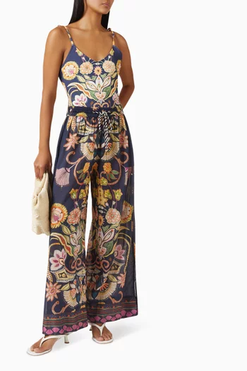 بنطال أريال بنقشة قطن