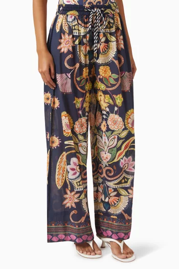 بنطال أريال بنقشة قطن