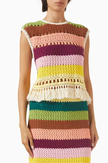 بلوزة لانا منسوجة من قطن