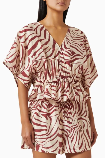 بلوزة فيستا بنقشة