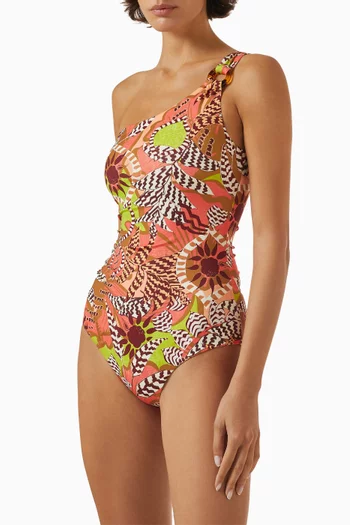 لباس سباحة آلانا قطعة واحدة بكتف مكشوف