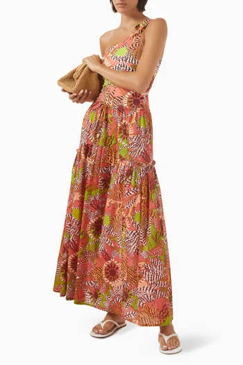 تنورة هيلاري طويلة بنقشة