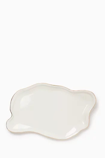 صينية ميلت داون بورسلين وذهب