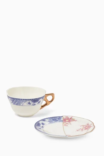 فنجان شاي زنوبيا بنقشات متنوعة بورسلين