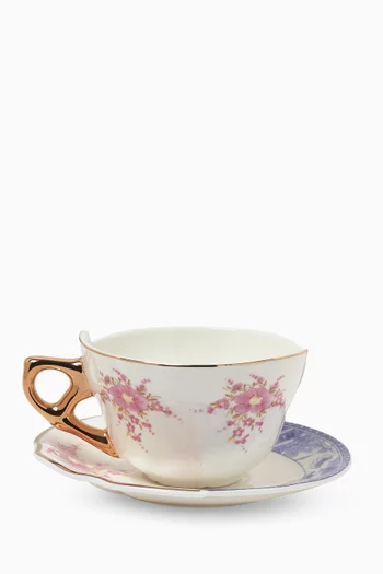 فنجان شاي زنوبيا بنقشات متنوعة بورسلين