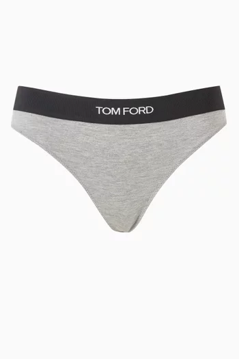 Signature Thong in Jersey
