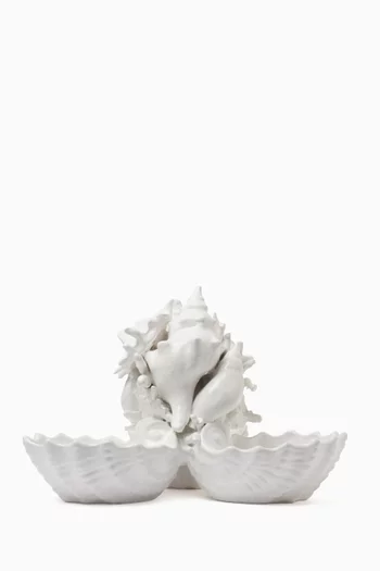 Coral Serving Bowl Centrepiece in Ceramic