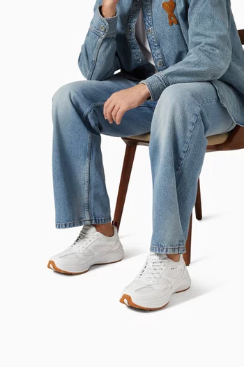 سنيكرز ووج قماش شبكي وجلد