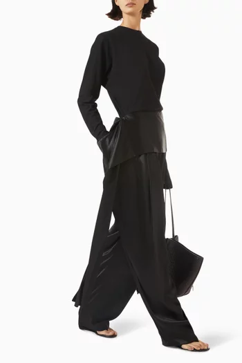 بلوزة لونا بذيل ستان جيرسيه